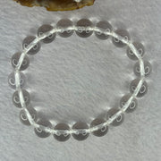 Natural Clear Quartz Bracelet 天然白水晶手链 30.51g 17cm 10.6mm 19 Beads - Huangs Jadeite and Jewelry Pte Ltd