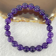 Very Good Grade Natural Amethyst Bracelet 22.90g 16.5cm 9.2mm 22 Beads - Huangs Jadeite and Jewelry Pte Ltd