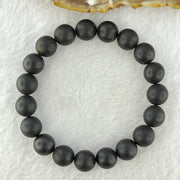 Natural Dark Matt Black Red Amber Beads Bracelet 10.86g 16cm 10.1mm 19 Beads - Huangs Jadeite and Jewelry Pte Ltd