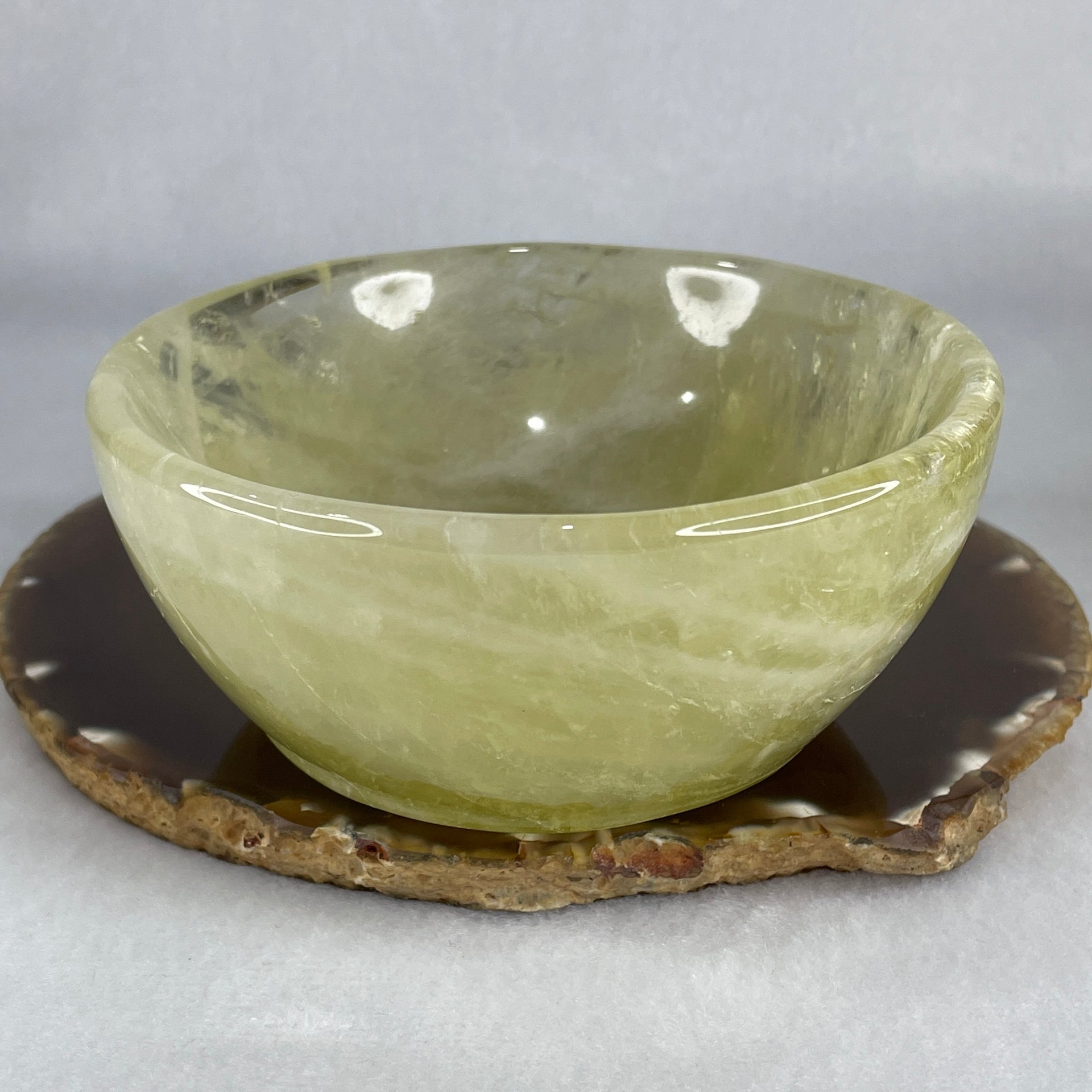 Natural Citrine Bowl Display 488.30g 109.5 by 47.7mm - Huangs Jadeite and Jewelry Pte Ltd