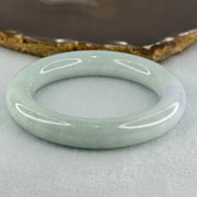 Type A Light Blueish Green and Lavender Jadeite Bangle Internal Diameter 56.7mm 82.96g 13.0 by 11.8mm (Close to Perfect) - Huangs Jadeite and Jewelry Pte Ltd