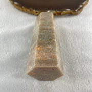 Natural Grey Orange Calcite Quartz Tower Display 180.49g 101.4 by 36.5 by 32.1mm - Huangs Jadeite and Jewelry Pte Ltd