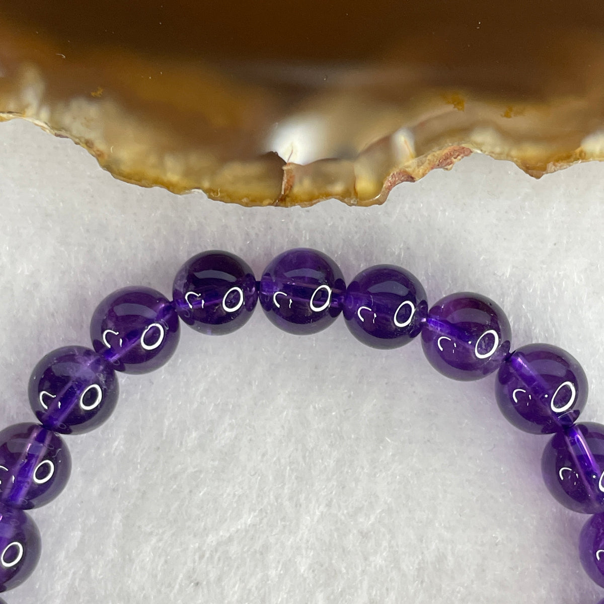 Natural Amethyst Beads Bracelet | 3.8mm Imperial Violet Wisdom Amulet (15.76g | 16cm Wrist | 25 Beads)