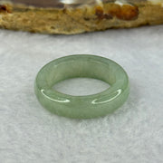 Type A Green Jadeite Ring 4.29g 6.1 by 4.0mm US7 HK15.5 - Huangs Jadeite and Jewelry Pte Ltd