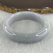 Type A Natural Light Lavender Light Green Jadeite Bangle 60.90g Inner Diameter 52.4mm 14.2 by 8.7mm (Close to Perfects) - Huangs Jadeite and Jewelry Pte Ltd