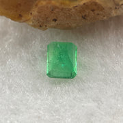 Natural Colombia Green Emerald (Beryl) Cut-Cornered Rectangular step cut 0.50ct 5.5 by 4.2 by 3.1mm - Huangs Jadeite and Jewelry Pte Ltd