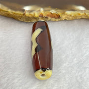 Natural Powerful Tibetan Old Oily Agate 5 Eyes Lightning Dzi Bead Heavenly Master (Tian Zhu) 五眼闪电天珠 8.68g 37.7 by 11.7mm - Huangs Jadeite and Jewelry Pte Ltd