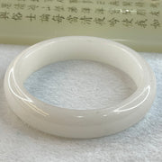Transparent Black and Colourless Quartzite Yunan Jade Stone Bangle 天然白玉石手镯 Internal Diameter 60.8mm 65.70g 14.8 by 9.3 - Huangs Jadeite and Jewelry Pte Ltd