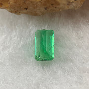 Natural Colombia Green Emerald (Beryl) Cut-Cornered Rectangular step cut 0.64ct 6.8 by 4.0 by 3.1mm - Huangs Jadeite and Jewelry Pte Ltd