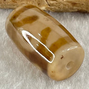 Natural Powerful Tibetan Old Oily Agate Patina Guiren Tairen Human Dzi Bead Totem Amulet Heavenly Master (Tian Zhu) 贵人天诛 4.77g 19.6 by 11.6mm - Huangs Jadeite and Jewelry Pte Ltd