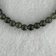 Very Good Grade Natural Green Tourmaline Crystal Bracelet 6.95g 13.5cm 5.2mm 34Beads - Huangs Jadeite and Jewelry Pte Ltd