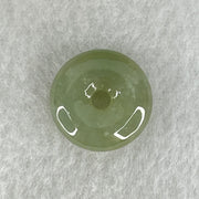 Type A Semi Icy Green Jadeite Ping An Kou Donut Charm Pendant 3.53g 16.8 by 6.4mm - Huangs Jadeite and Jewelry Pte Ltd