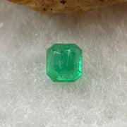 Natural Colombia Vivid Green Emerald (Beryl) Cut-Cornered Square Step cut 0.42ct 4.2 by 4.1 by 3.1mm - Huangs Jadeite and Jewelry Pte Ltd