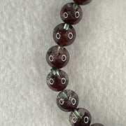 Good Grade Natural Red Phantom Quartz Beads Bracelet 19.21g 15.5cm 8.8mm 22 Beads - Huangs Jadeite and Jewelry Pte Ltd