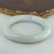 Type A Light Blueish Green and Lavender Jadeite Bangle Internal Diameter 56.7mm 82.96g 13.0 by 11.8mm (Close to Perfect) - Huangs Jadeite and Jewelry Pte Ltd