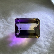 Natural Faceted Ametrine Parallelogram Shape 14.71ct 16.3 by 12.6 by 9.2mm - Huangs Jadeite and Jewelry Pte Ltd