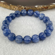 Natural Blue Kyanite Beads Bracelet 39.93g 16.5cm 10.8mm 19 Beads - Huangs Jadeite and Jewelry Pte Ltd