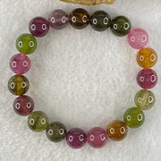 Good Grade Natural Tourmaline Crystal Bracelet 电气石 27.84g 15.5cm 9.8mm 19 Beads - Huangs Jadeite and Jewelry Pte Ltd