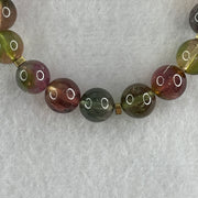 Very Good Grade Natural Tourmaline Crystal Beads with Charm Bracelet 19.74g 14cm 8.8mm 17Beads - Huangs Jadeite and Jewelry Pte Ltd