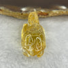 Natural Citrine Quartz Long Gui 13.599g 34.3 by 17.8 by 15.8mm - Huangs Jadeite and Jewelry Pte Ltd