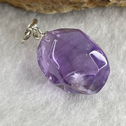 Natural Amethyst Pebble Pendant 2.91g 16.5 by 11.3mm - Huangs Jadeite and Jewelry Pte Ltd