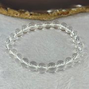 Natural Clear Quartz Bracelet 天然白水晶手链 18.58g 16.5cm 8.4mm 24 Beads - Huangs Jadeite and Jewelry Pte Ltd