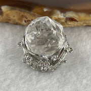 Natural Clear Quartz Pendant in S925 Sliver 6.54g 12.4mm - Huangs Jadeite and Jewelry Pte Ltd