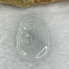 Type A Semi Icy Jelly Lavender with Faint Green Jadeite Ruyi 如意 7.85g 37.8 by 22.4 by 5.0mm - Huangs Jadeite and Jewelry Pte Ltd