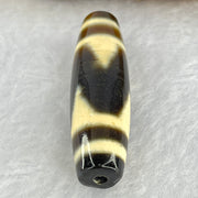 Natural Powerful Tibetan Old Oily Agate Tiger Tooth Daluo Dzi Bead Heavenly Master (Tian Zhu) 7.96g 38.5 by 11.7mm - Huangs Jadeite and Jewelry Pte Ltd