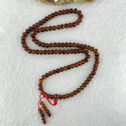 Natural Blood Red Amber Beads Necklace 天然血珀项链 13.66g 52cm 6.2mm 108 Beads - Huangs Jadeite and Jewelry Pte Ltd