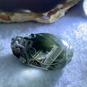 Unique Mountain Natural Green Phantom Quartz Dragon Tortoise Pendant 26.10g 39.2 by 30.3 by 16.7mm - Huangs Jadeite and Jewelry Pte Ltd