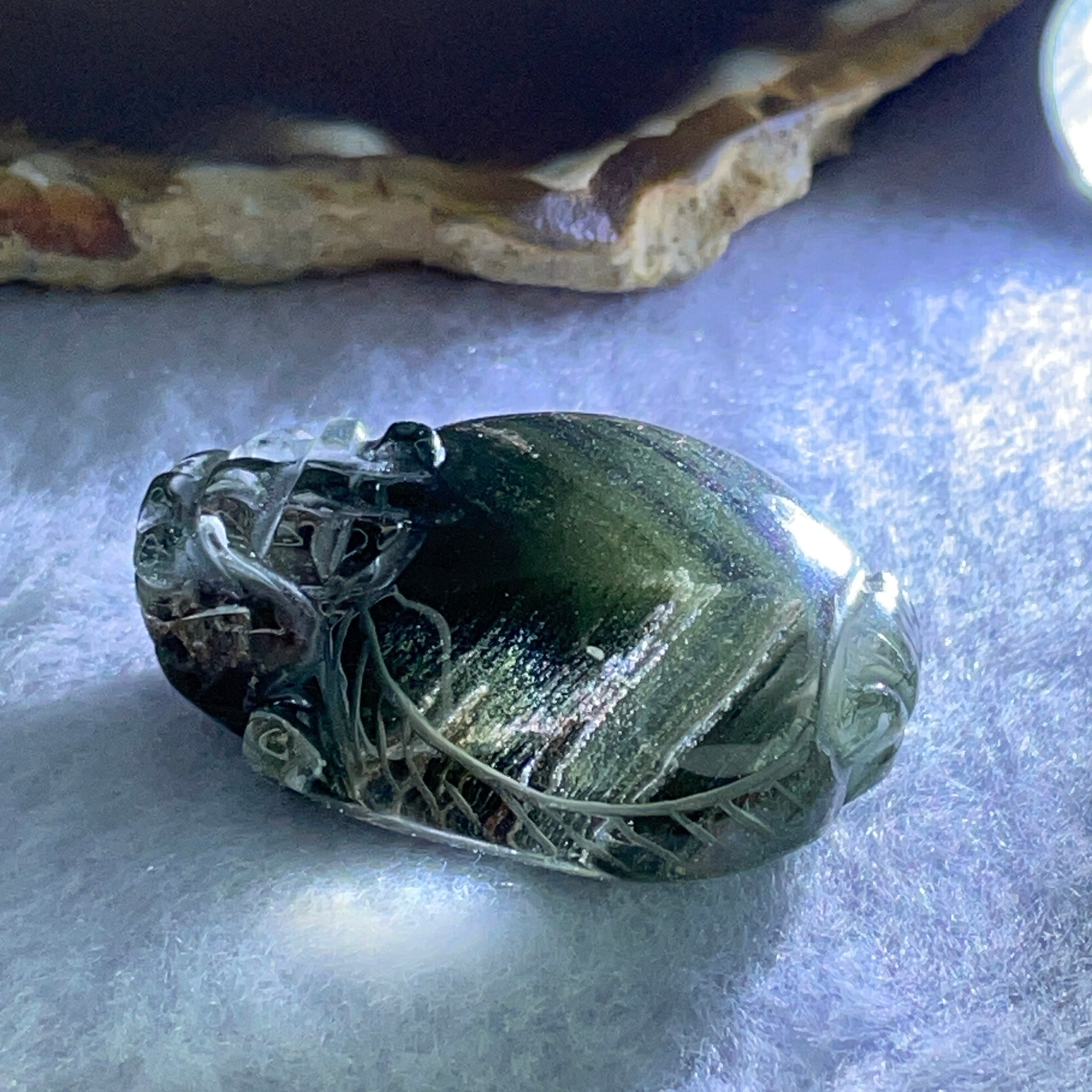 Unique Mountain Natural Green Phantom Quartz Dragon Tortoise Pendant 26.10g 39.2 by 30.3 by 16.7mm - Huangs Jadeite and Jewelry Pte Ltd