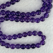 Good Grade Natural Amethyst Necklace 40.57g 52cm 7.5mm 78 Beads - Huangs Jadeite and Jewelry Pte Ltd
