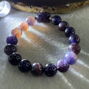 Good Grade Natural Purple Iolite with Rabbit Beads Bracelet 33.39g 16cm 11.4mm 16Beads - 16.8 by 12.6 by 11.3 Rabbit - Huangs Jadeite and Jewelry Pte Ltd