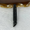 Natural Black Onyx Calligraphy Brush Pendent 6.93g 52.7 by 9.7mm - Huangs Jadeite and Jewelry Pte Ltd