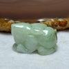 Type A Green Piao Hua Jadeite Rabbit Pendant 21.86g 31.7 by 19.0 by 19.3mm - Huangs Jadeite and Jewelry Pte Ltd