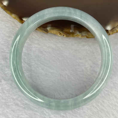 Type A Highly Translucent Jelly Sky Blue Jadeite Bangle 49.68g 12.9 by 7.4 mm Internal Diameter 55.1 mm (Close to Perfect) - Huangs Jadeite and Jewelry Pte Ltd