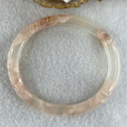Natural Pink Flower Agate Oval Bangle Set | (63.99g | 54.6mm ID| 8.2 x 7.1mm | Blooming Self-Love & Emotional Renewal Anchor, Feng Shui Harmony & Petite Guifei Stacking Bangle Set) - Huangs Jadeite and Jewelry Pte Ltd