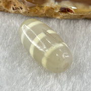 Natural Powerful Tibetan Old Oily Agate 3-Lines Dzi Bead Heavenly Master (Tian Zhu) 三行天诛 3.47g 20.1 by 10.6mm - Huangs Jadeite and Jewelry Pte Ltd