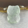 Type A Green Lavender Jadeite Fortune Cat 招财猫 16.50g 29.5 by 21.6 by 12.6mm - Huangs Jadeite and Jewelry Pte Ltd