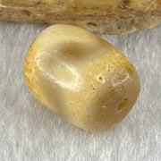 Natural Powerful Tibetan Old Oily Agate Tiger Tooth Daluo Dzi Bead Heavenly Master (Tian Zhu) 虎呀天诛 2.51g 13.6 by 10.6mm - Huangs Jadeite and Jewelry Pte Ltd