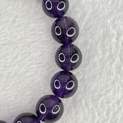 Very Good Grade Natural Amethyst Bracelet 46.78g 18.5cm 13.0mm 17 Beads - Huangs Jadeite and Jewelry Pte Ltd