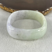 Pre-Love Type A Lavender Green Jadeite Square Shape Bangle 79.08g Inner Diameter 54.9mm 20.1 by 7.2mm (Close to Perfect) - Huangs Jadeite and Jewelry Pte Ltd