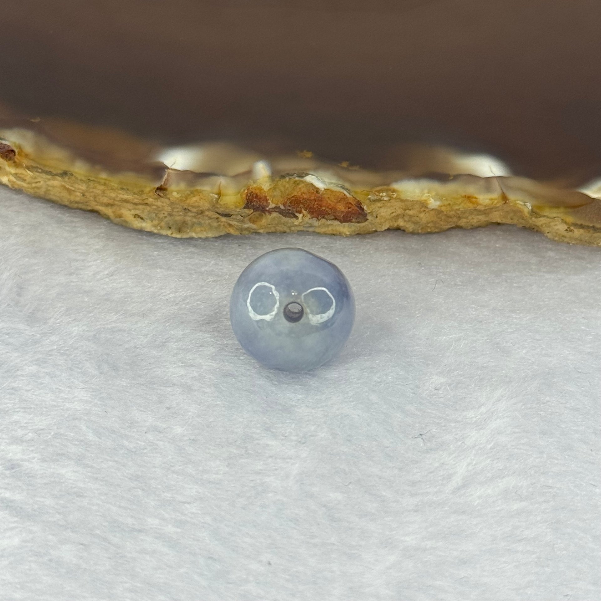 Type A Intense Lavender Jadeite Bead for Bracelet/Necklace/Earrings/Rings 3.86g 13.2mm - Huangs Jadeite and Jewelry Pte Ltd