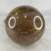 Natural Brecciated Jasper Ball Display with Wooden Stand 1641.2g 95.6 by 165.0mm - Huangs Jadeite and Jewelry Pte Ltd