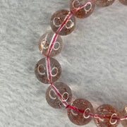 Natural Strawberry Quartz Bracelet 52.46g by 13.4mm by 16 Beads - Huangs Jadeite and Jewelry Pte Ltd