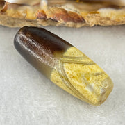 Natural Powerful Tibetan Old Oily Agate 1 Lines Dzi Bead Heavenly Master (Tian Zhu) 4.88g 28.4 by 10.6mm - Huangs Jadeite and Jewelry Pte Ltd