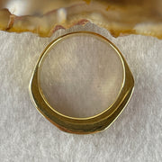 Natural Princess Square Cut Shape Rubies with Natural Diamonds in 18K Yellow Gold Ring R2.6cts D1.0 Total 5.83g US6.75 HK15 - Huangs Jadeite and Jewelry Pte Ltd