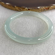 Natural Light Green Agate Bangle 27.77g Internal Diameter57.8mm 8.0 by 8.0mm (Perfect) - Huangs Jadeite and Jewelry Pte Ltd