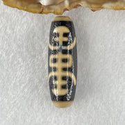 Natural Powerful Tibetan Old Oily Agate Bat with Insect or Happiness Fu Shou Dzi Bead Heavenly Master (Tian Zhu) 蝙蝠昆虫天珠 8.91g 38.1 by 12.3mm - Huangs Jadeite and Jewelry Pte Ltd